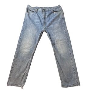Levi's 505 Jeans Mens 42x30 (40x29) Blue Straight Leg Stretch Denim Pants